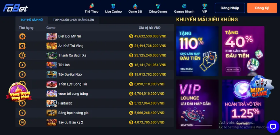 Khuyến mãi sự kiện đặc biệt 1bmw game
